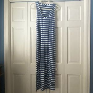J.Crew stripe jersey maxi dress